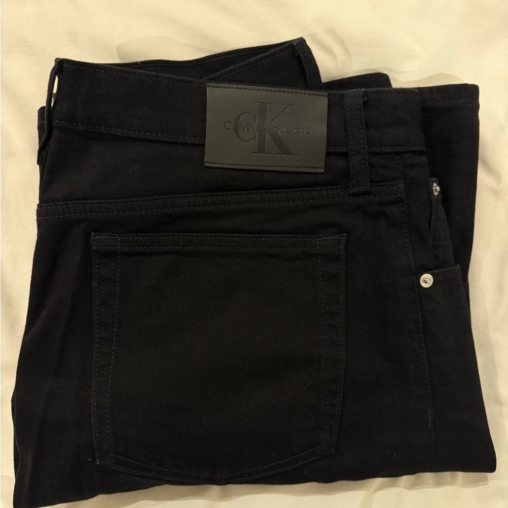 Calvin Klein Jeans Black Wide Leg Flare Jeans